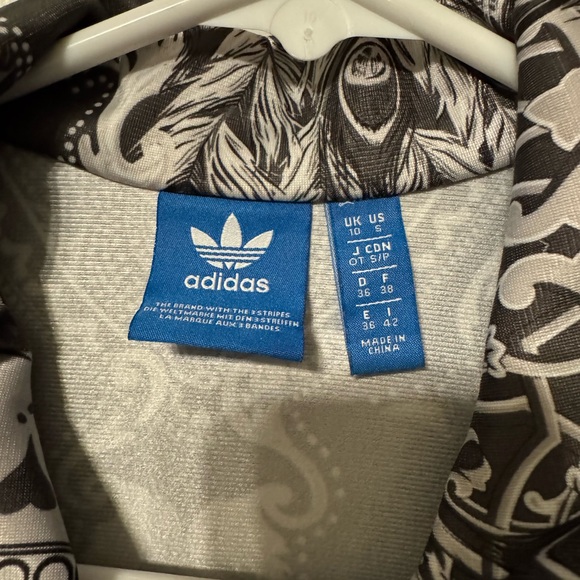 Adidas Originals Rare Peacock Grey/Black/White Track Jacket size small - Picture 4 of 4